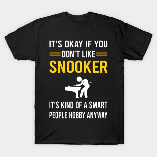 Smart People Hobby Snooker T-Shirt by Bourguignon Aror